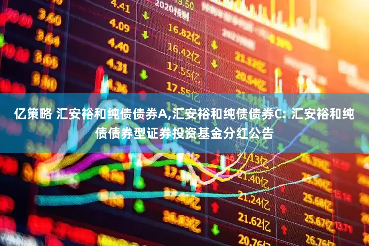 亿策略 汇安裕和纯债债券A,汇安裕和纯债债券C: 汇安裕和纯债债券型证券投资基金分红公告